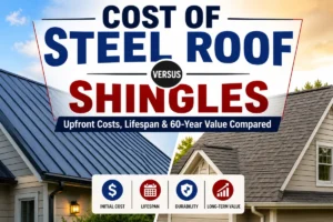 Cost of Steel Roof versus Shingles: Full Cost Guide Cost of Steel Roof versus Shingles