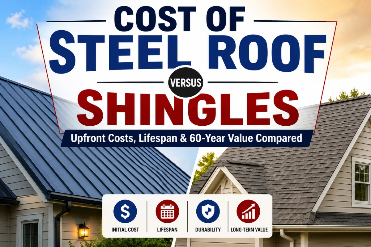 Cost of Steel Roof versus Shingles