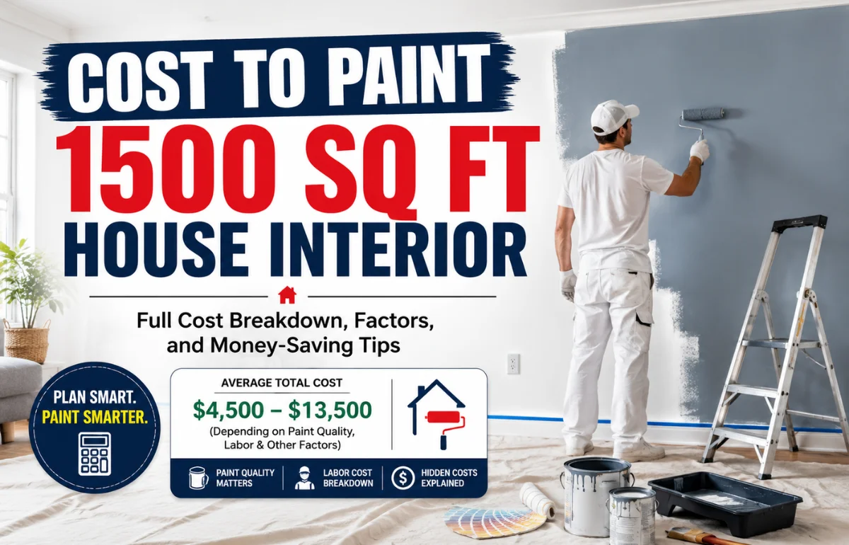 Cost to Paint 1500 Sq Ft House Interior