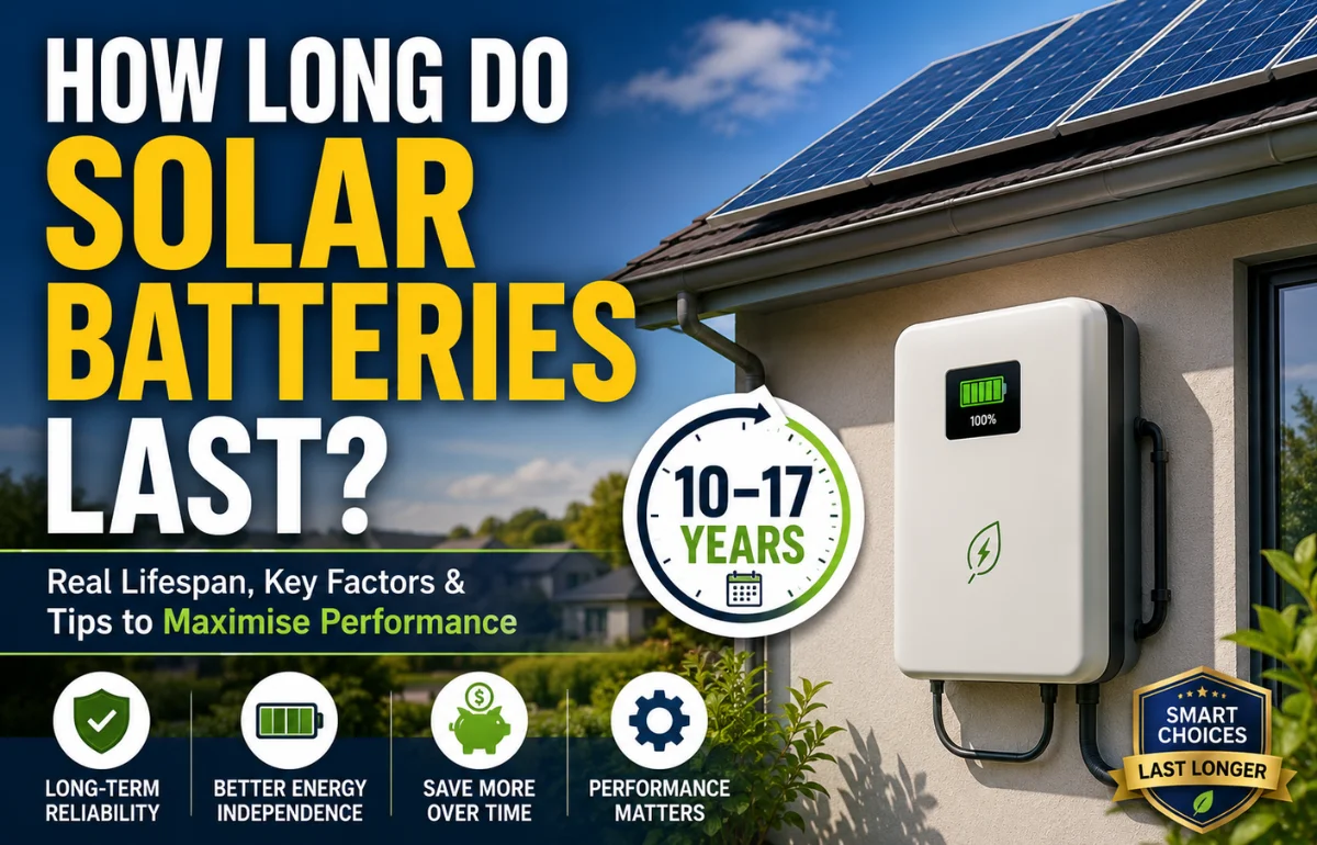 How long do solar batteries last in Australia? Residential solar battery lifespan and performance guide.