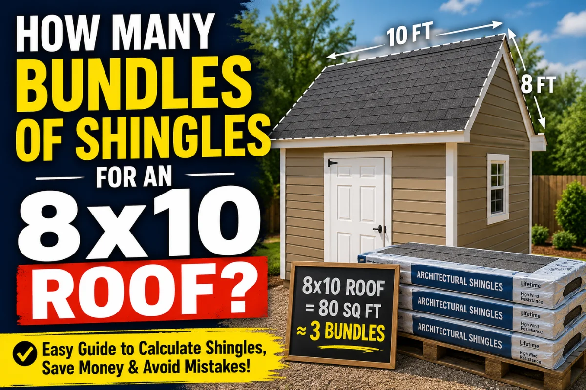 How Many Bundles of Shingles for an 8x10 Roof