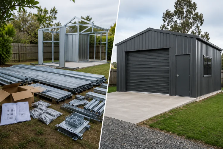 Kit shed vs custom shed Australia