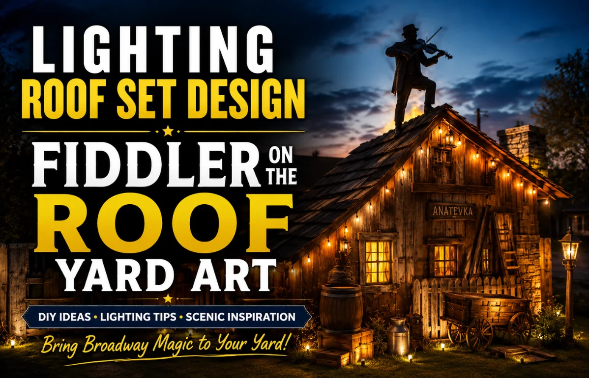 Lighting Roof Set Design Fiddler on the Roof Yard Art