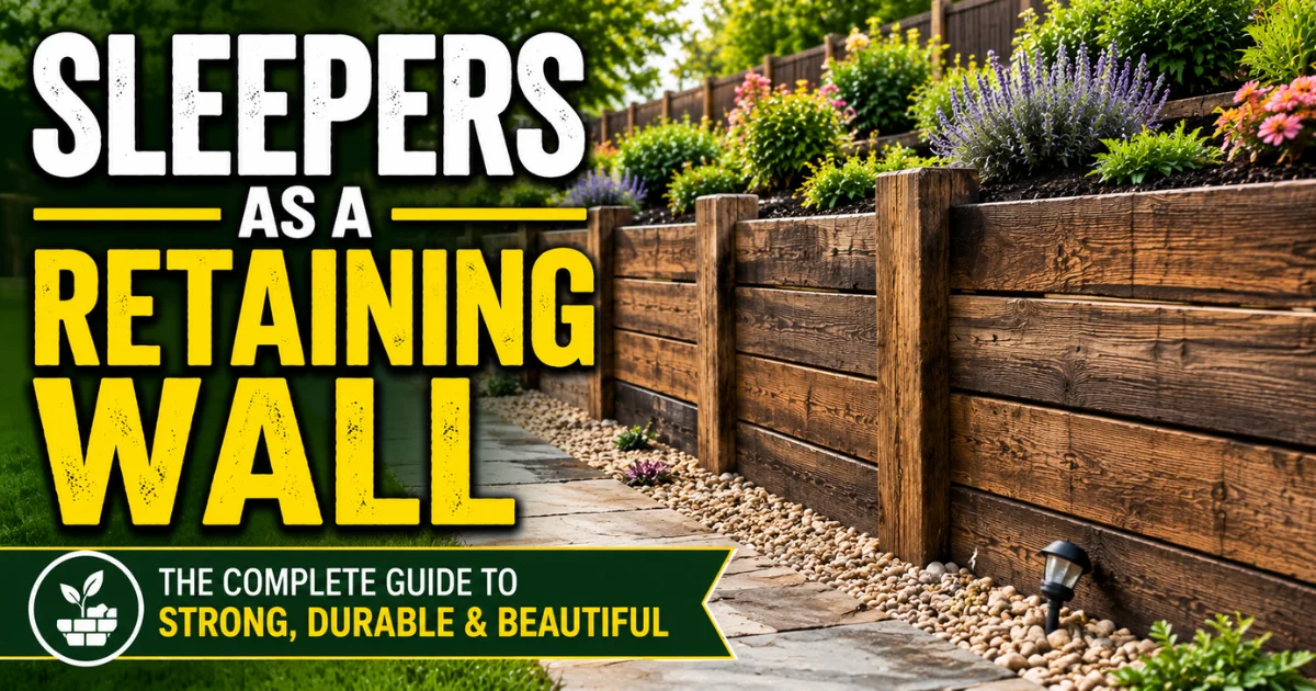 Sleepers as a Retaining Wall