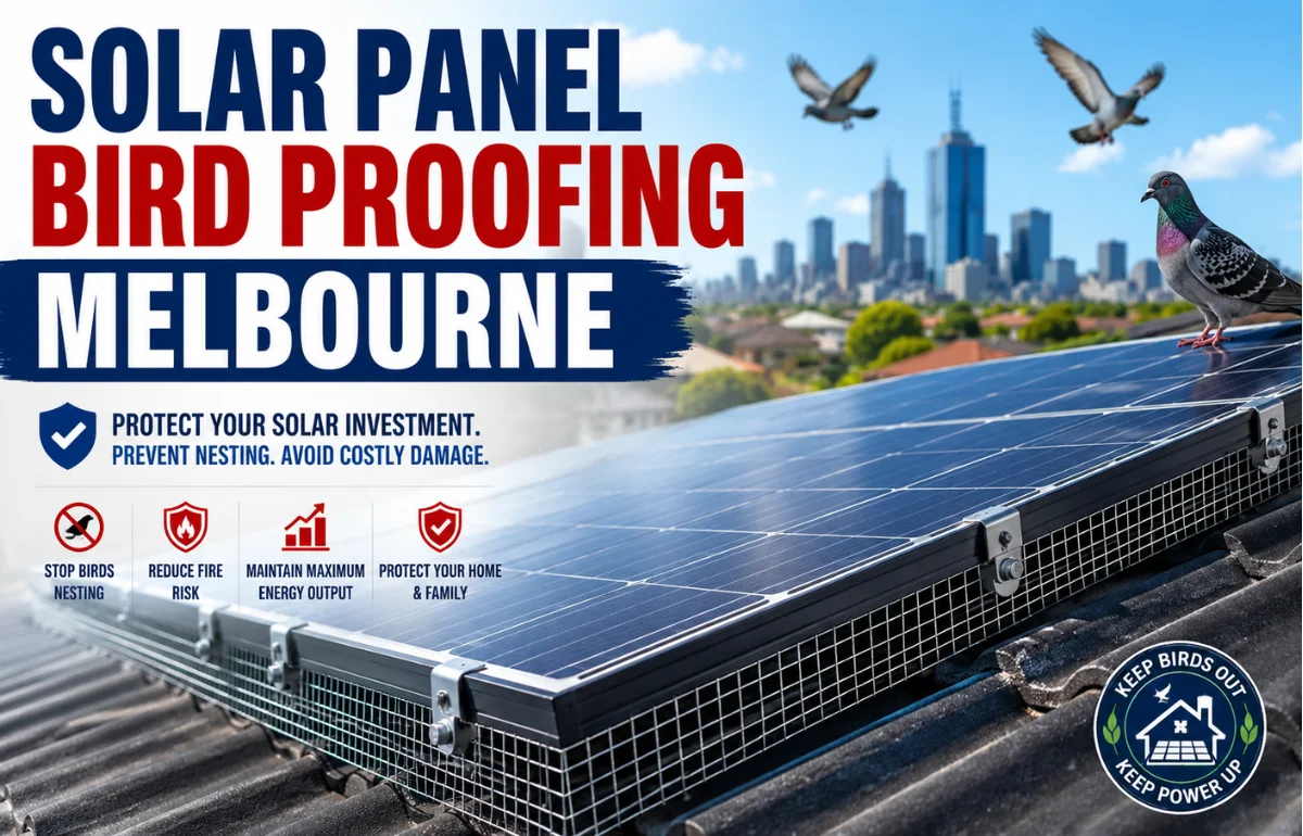 Solar Panel Bird Proofing Melbourne
