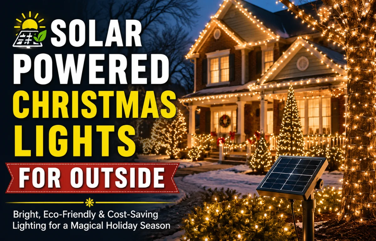 Solar Powered Christmas Lights for Outside