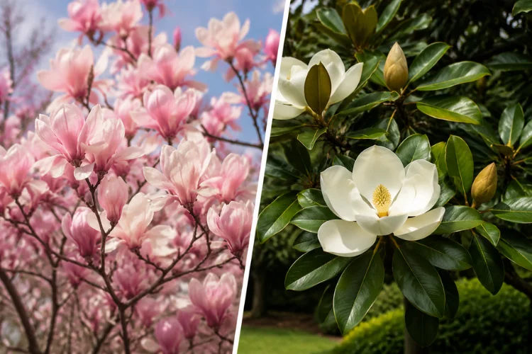 Magnolia types: deciduous vs evergreen