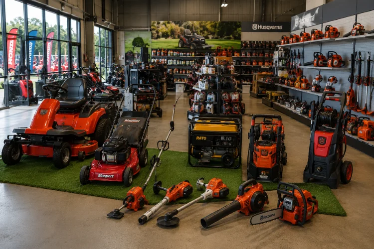 The Red Shed Dandenong equipment showroom