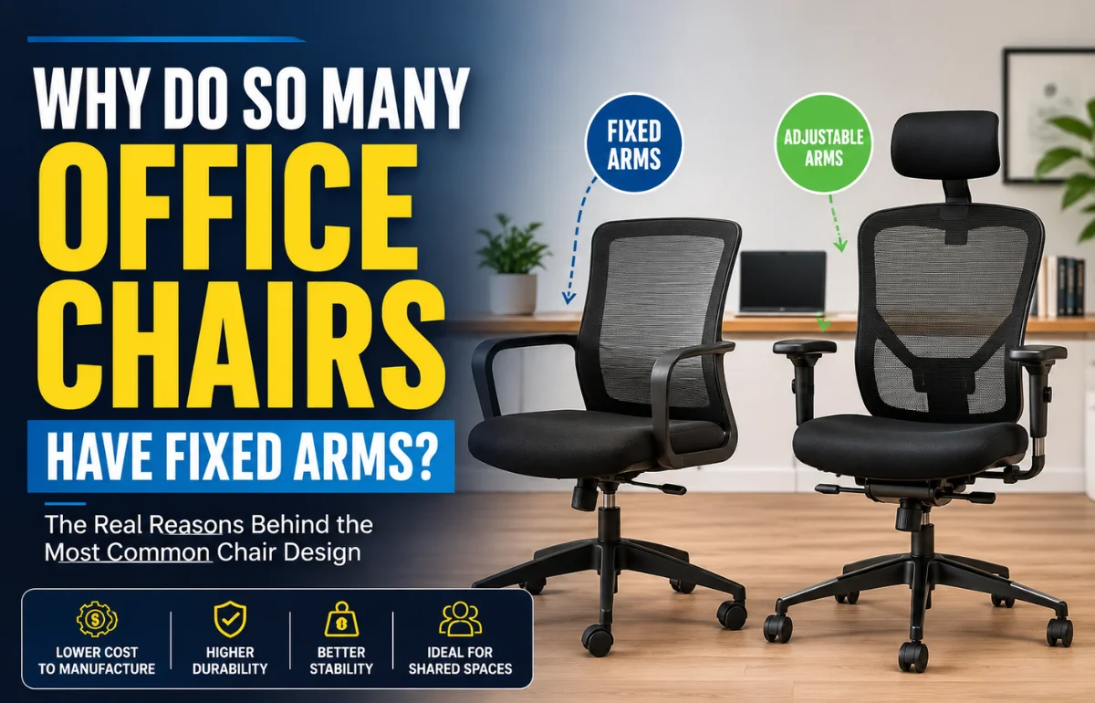 Why Do So Many Office Chairs Have Fixed Arms?