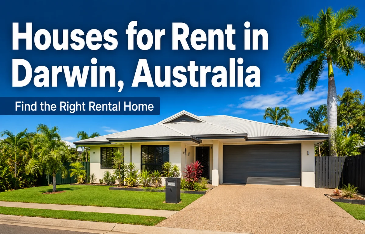 Houses for rent in Darwin, Australia with tropical home view